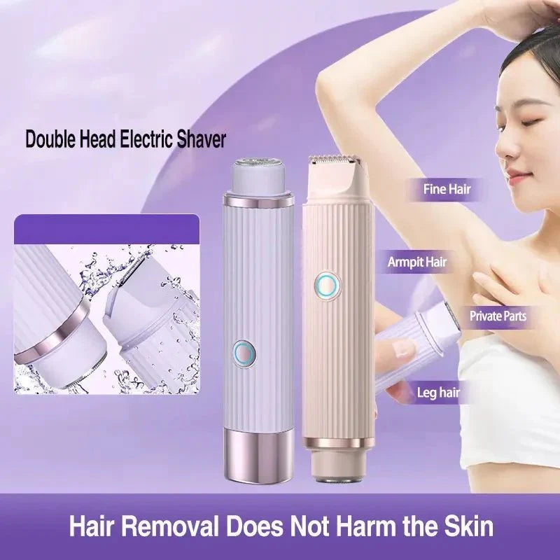 2-in-1 Women’s SmoothCare Shaver Electric Bikini Trimmer Wet&Dry Use Hair Removal 💕